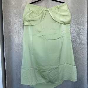 Princess Polly- Irena Strapless Mini Dress Green Curve - US 18 / Green